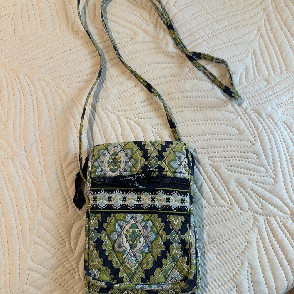 Vera Bradley Green Patterned Crossbody Bag